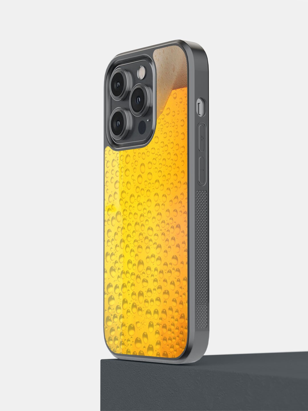 

macmerise Chug It iPhone 14 Pro Bumper Case Cover, Yellow