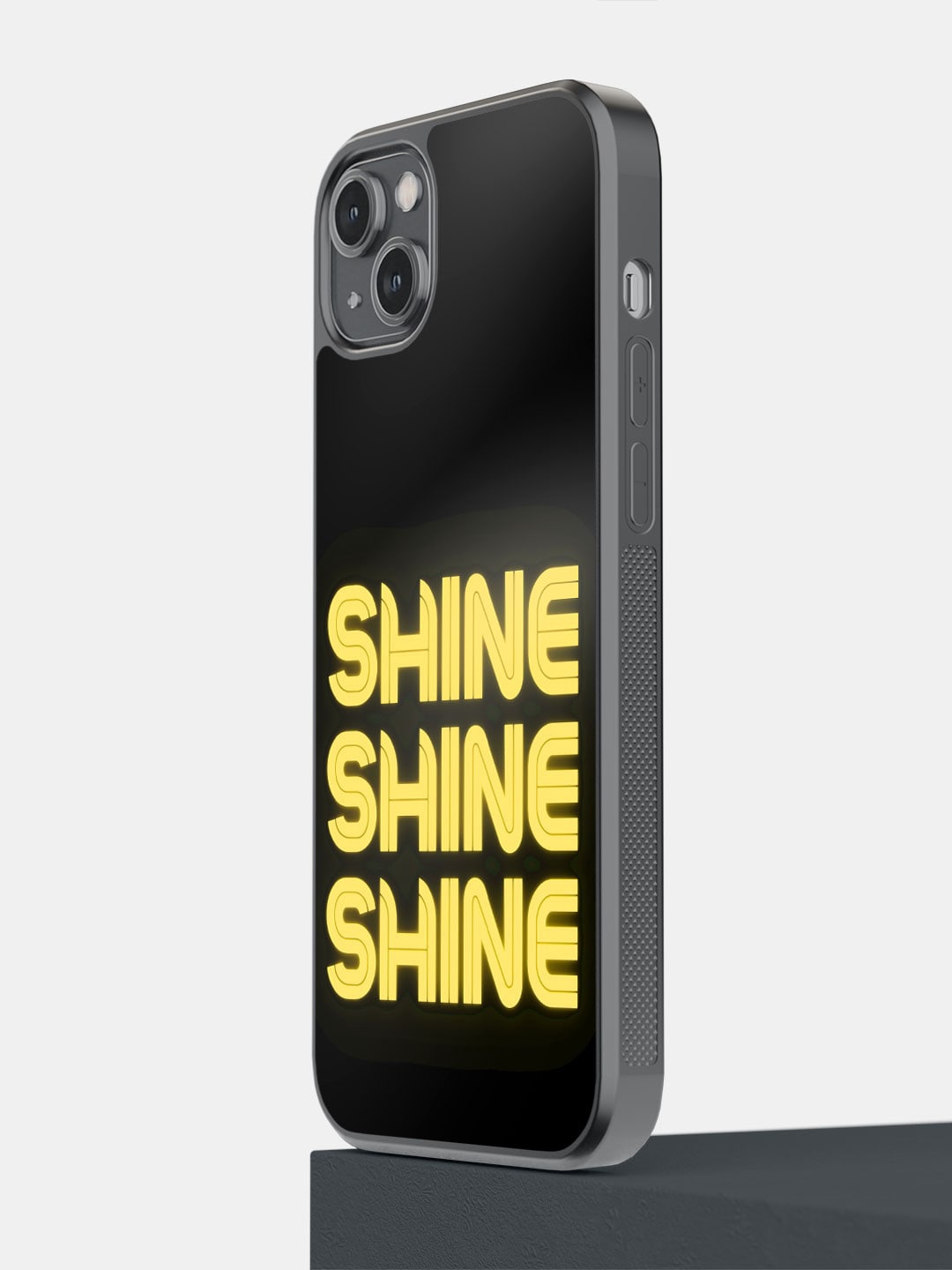 

macmerise Typography Printed iPhone 14 Plus Phone Bumper Case, Black