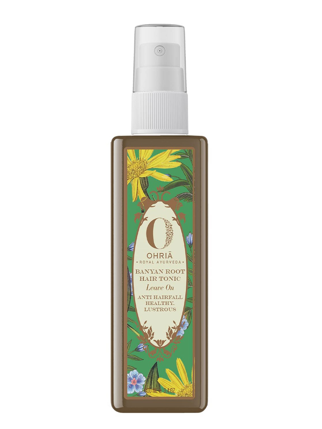 

OHRIA AYURVEDA Banyan Root Ayurvedic Hair Tonic for Hair Fall Control & Growth - 100 ml, Brown