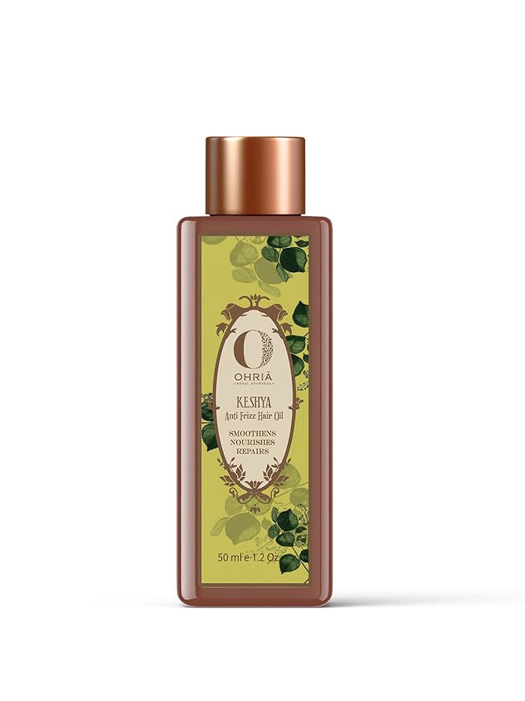 

OHRIA AYURVEDA Kaishya Anti-Frizz Hair Oil with Amla & Kalonji for Nourishment - 50ml, Brown