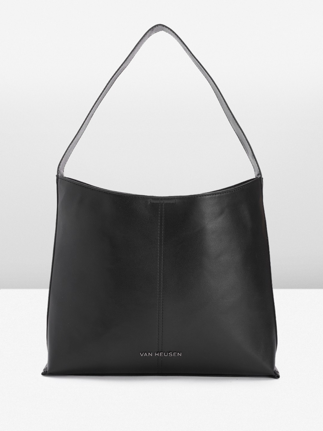 

Van Heusen Solid Hobo Bag, Black