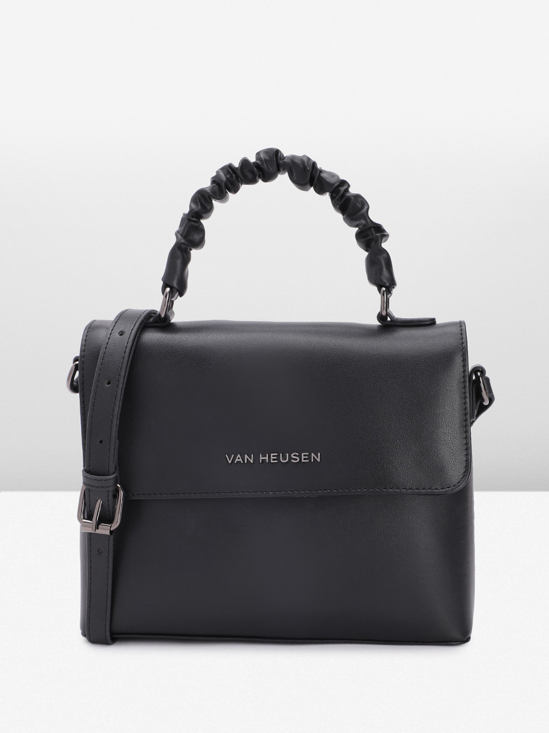 

Van Heusen Solid Satchel, Black