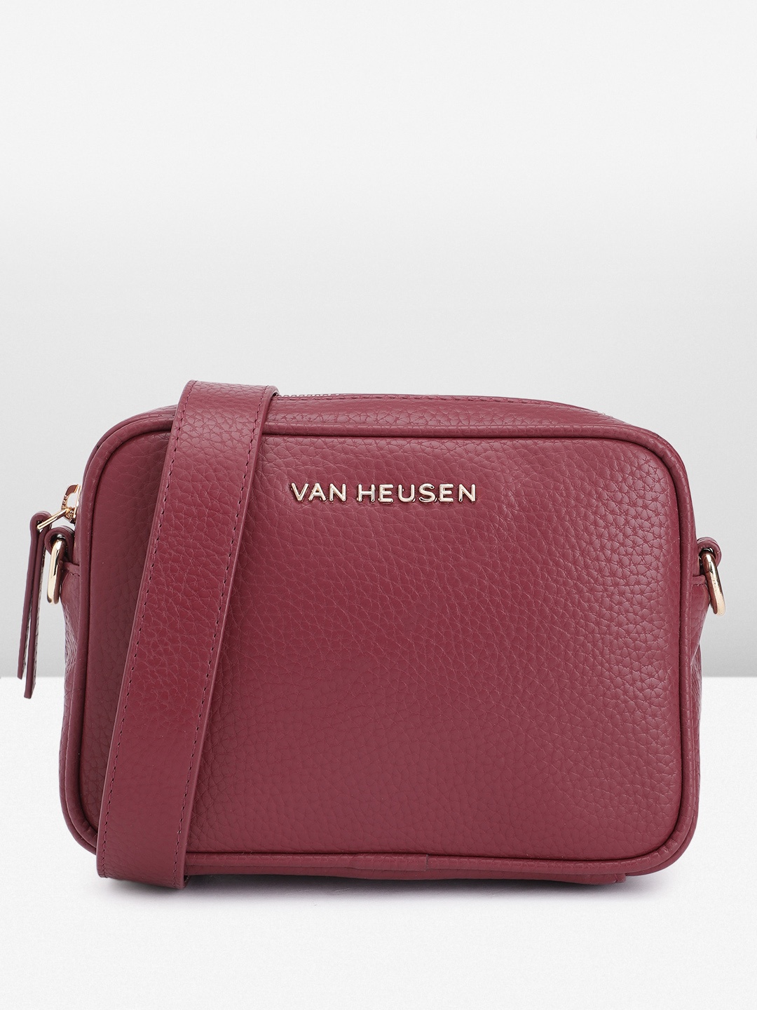 

Van Heusen Solid Sling Bag, Maroon