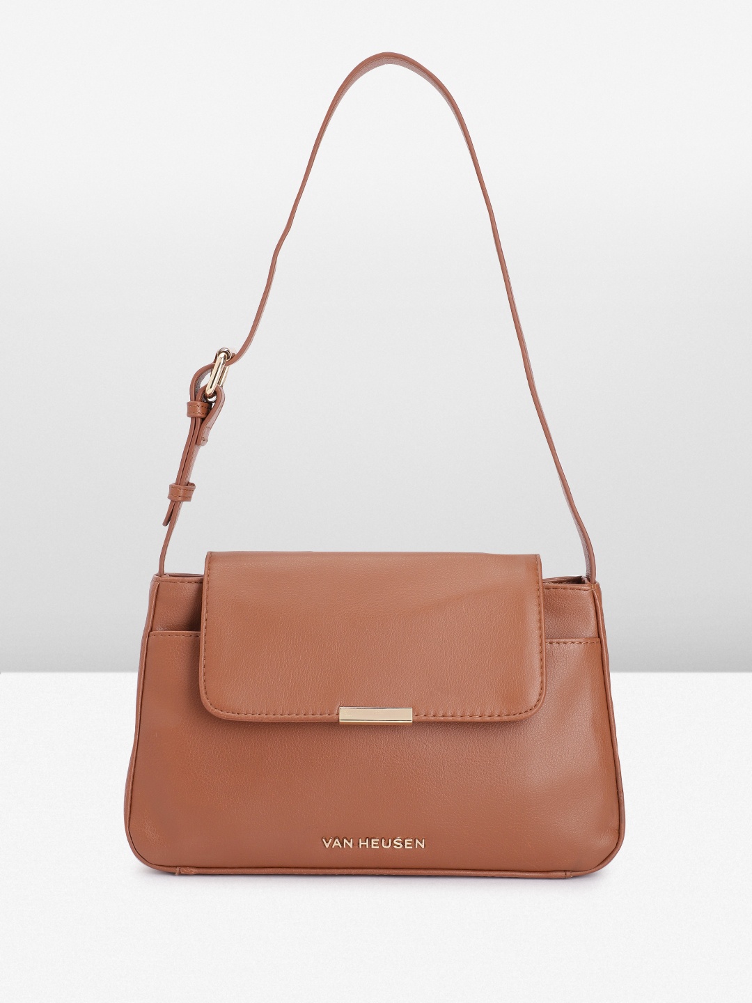 

Van Heusen Solid Satchel, Tan