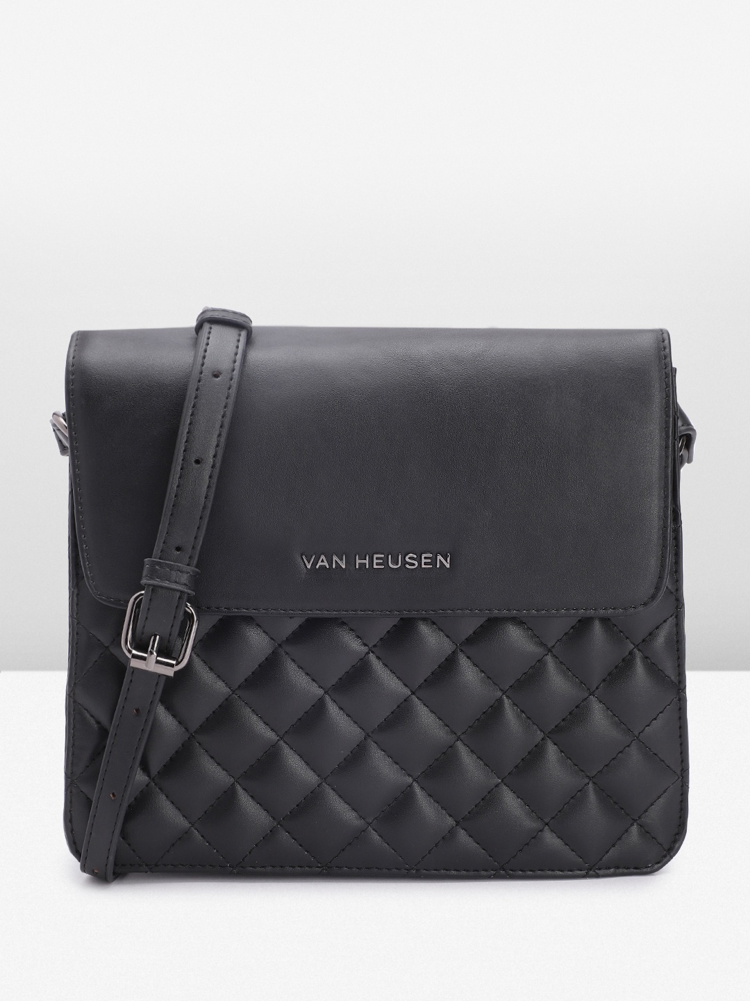 

Van Heusen Quilted Sling Bag, Black
