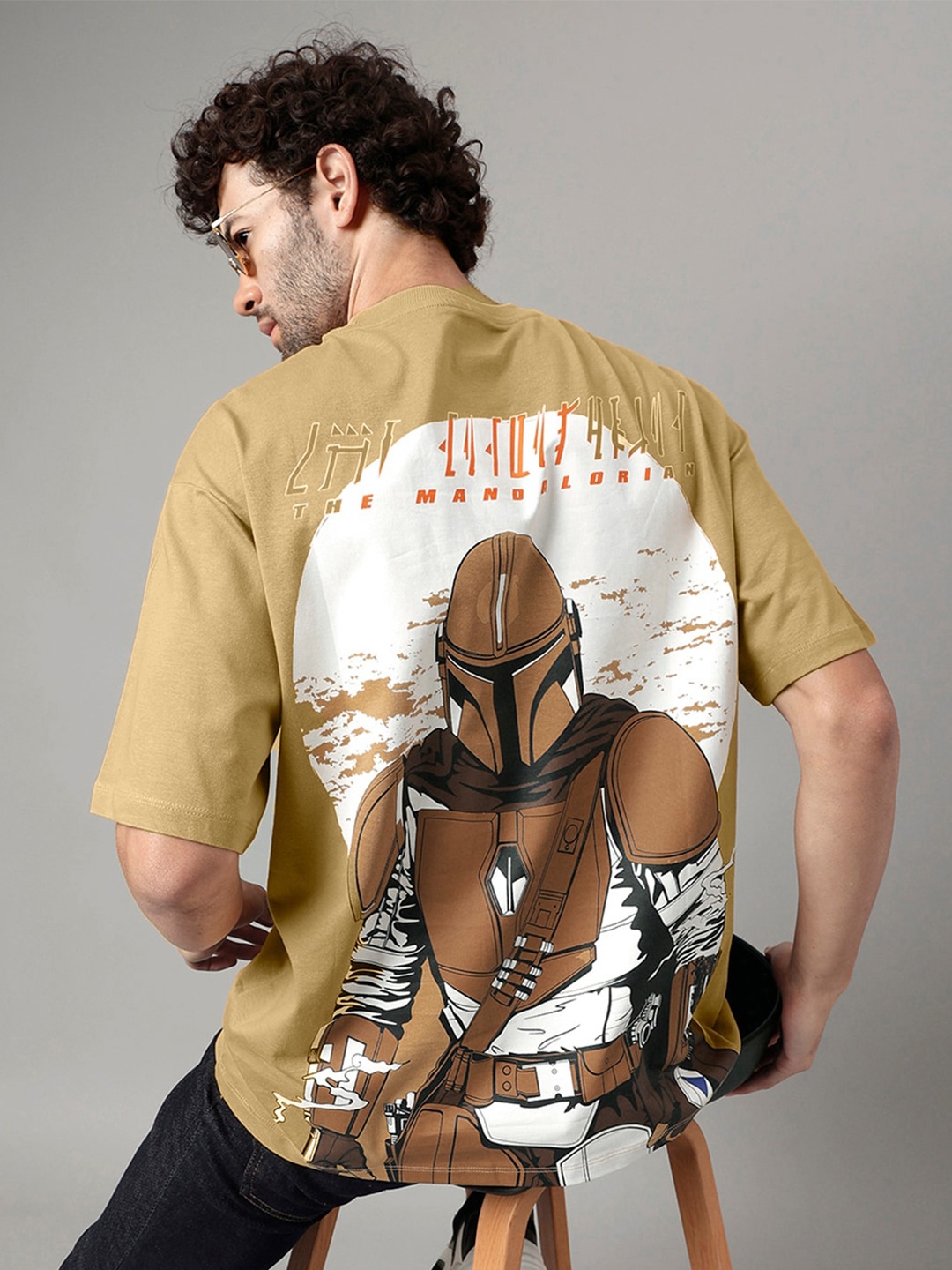 

Free Authority Star Wars Printed Cotton Round Neck T-shirt, Brown