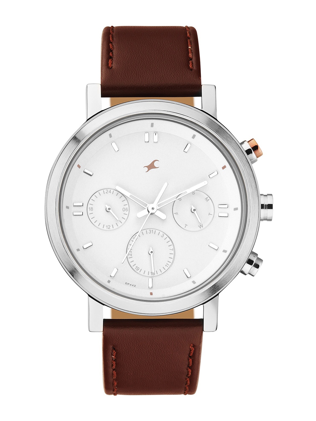 

Fastrack Tick Tock 3.0 Men Leather Straps Analogue Watch 3287KL02, White