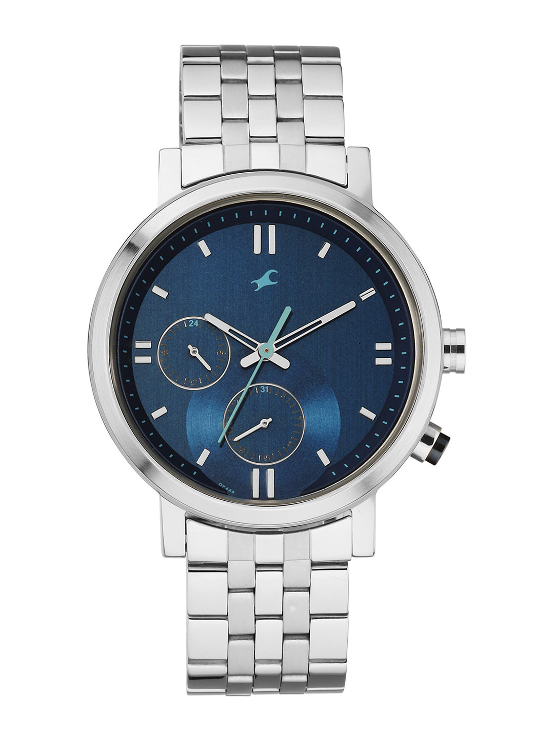 

Fastrack Tick Tock 3.0 Men Printed Dial & Bracelet Style Straps Analogue Watch 3287KM05, Blue