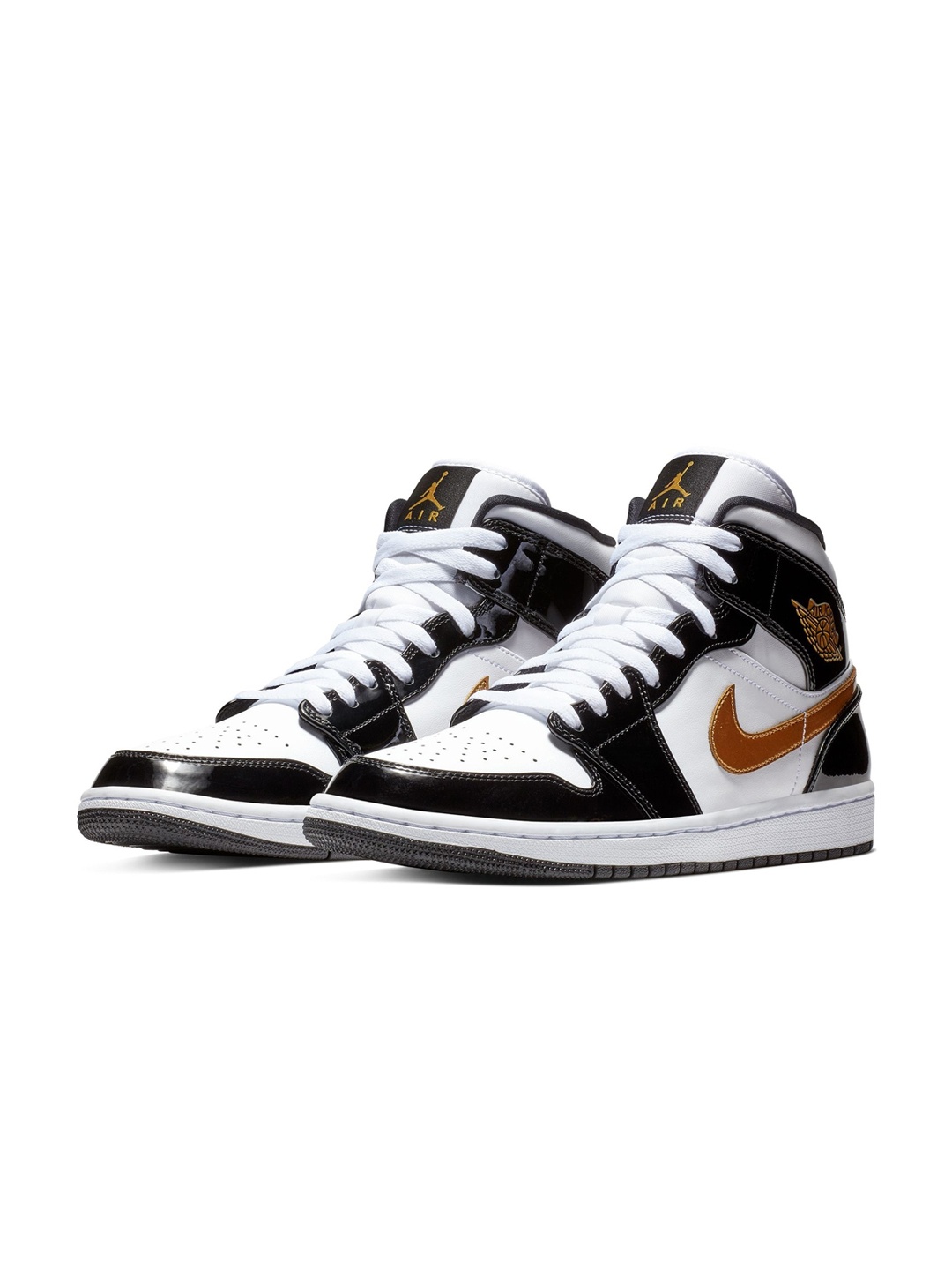 

Nike Men Air Jordan 1 Mid SE Sneakers, Black