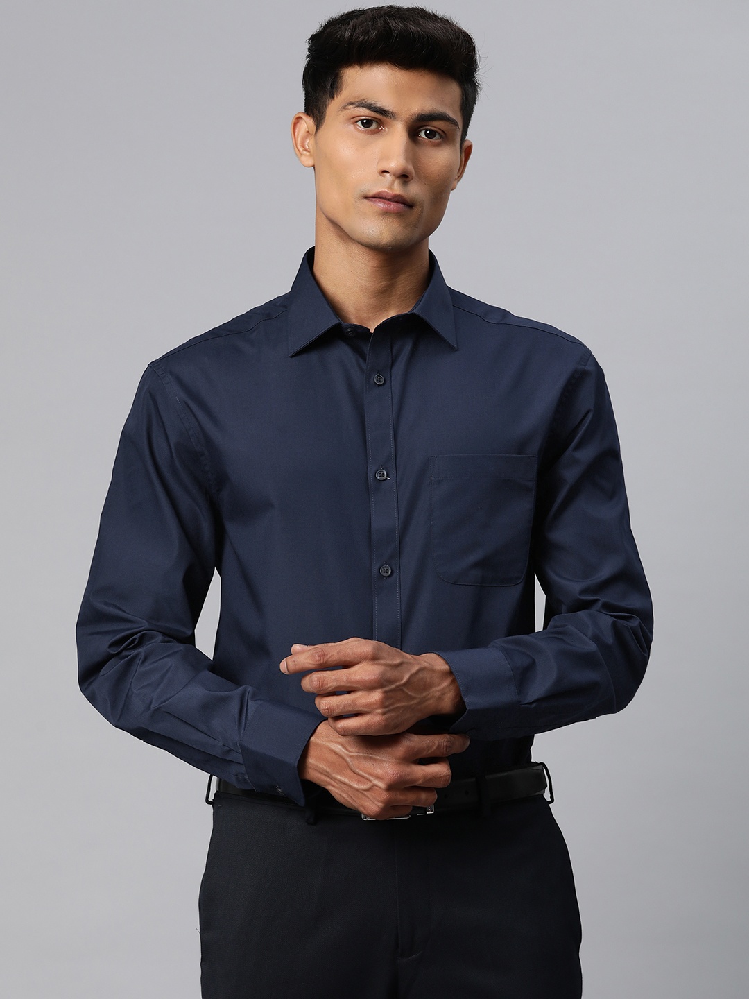 

Marks & Spencer Opaque Formal Shirt, Navy blue