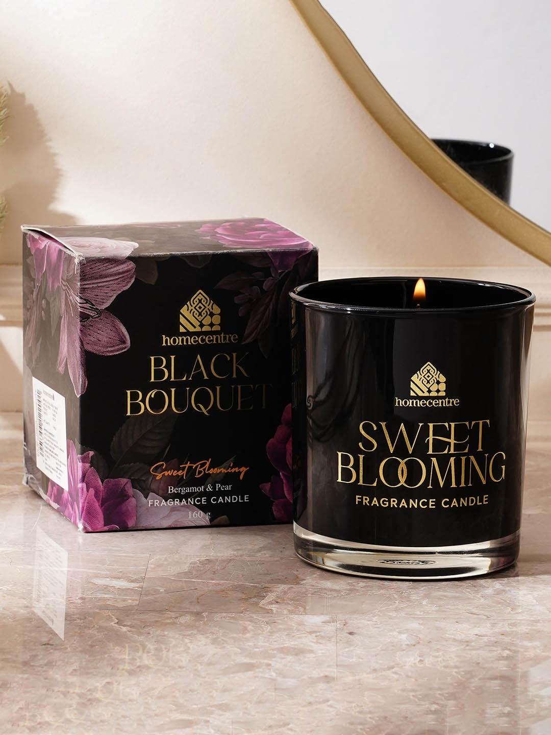 

Home Centre Black Sweet Blooming Scented Jar Candle