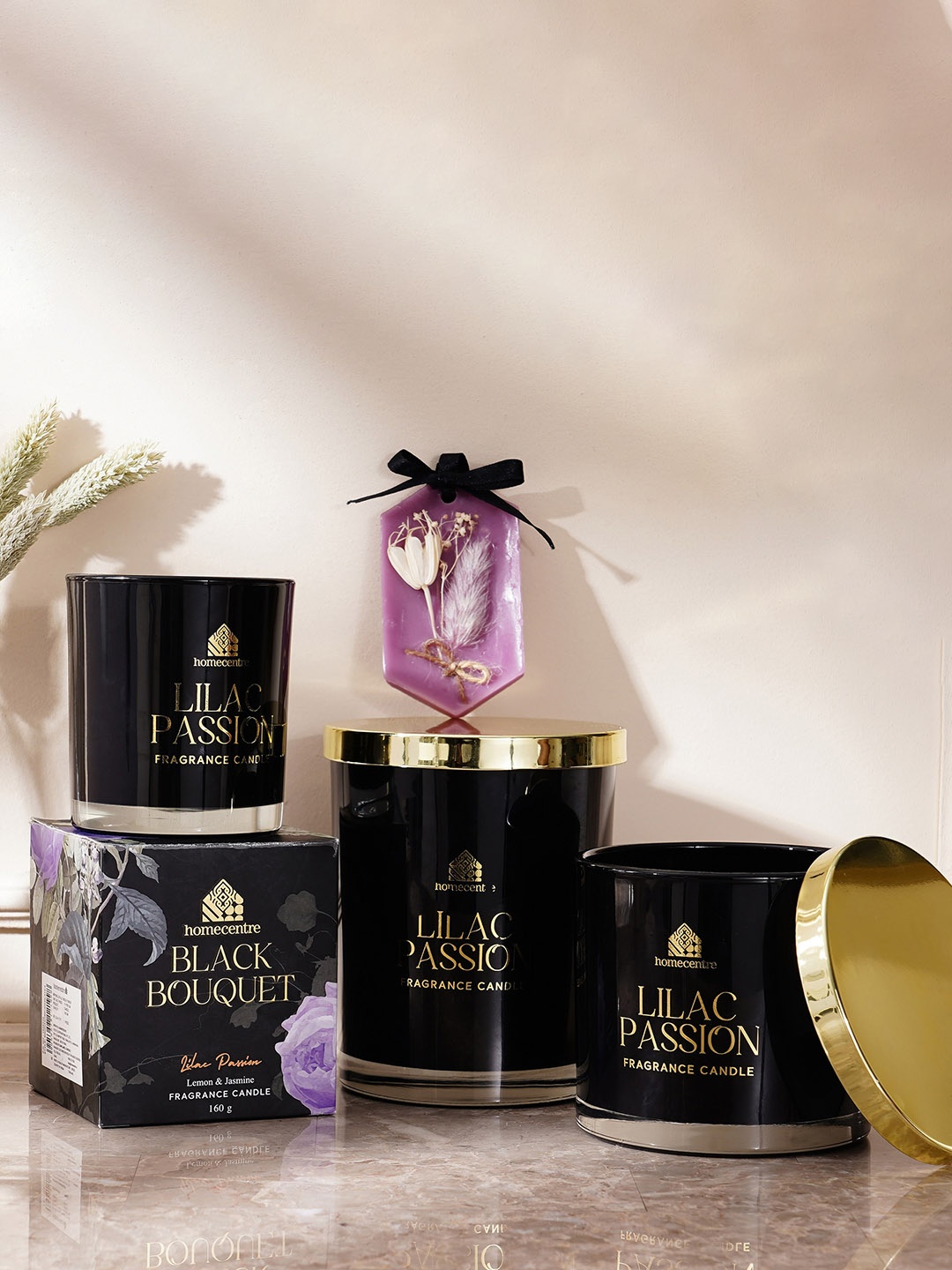 

Home Centre Black Lilac Passion Scented Jar Candle