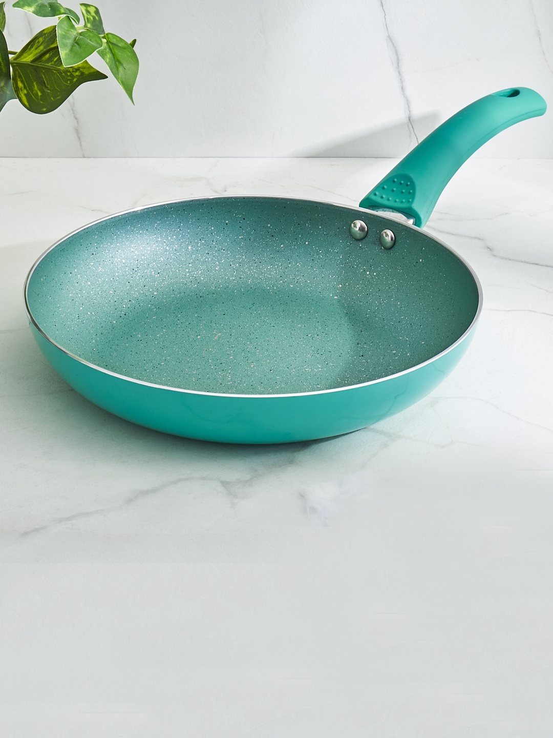 

Home Centre Blair Nevada Teal Green Aluminium Frying Pan - 24.5 cm