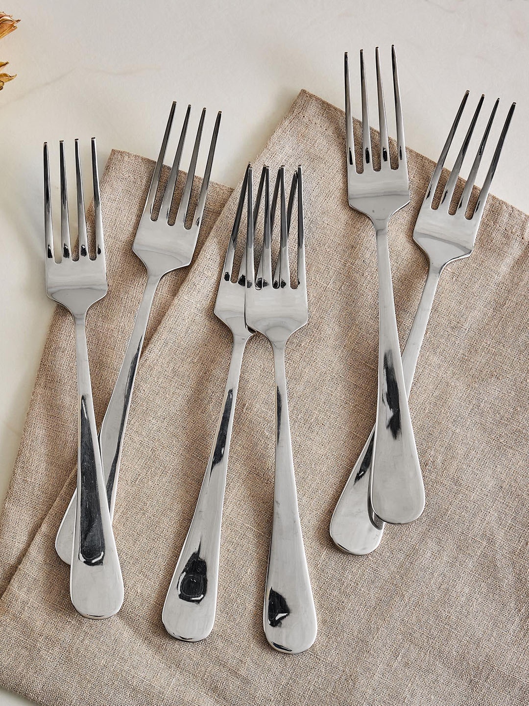 

Home Centre 6-Pieces Stainless Steel Forks, Silver