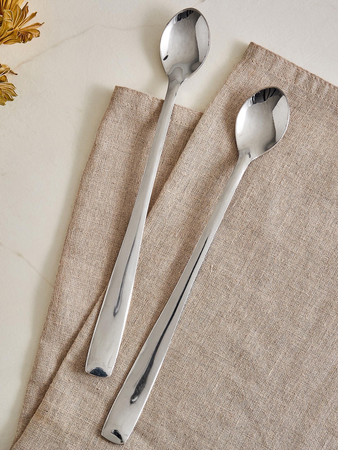 

Home Centre Silver 2 Pieces Stainless Steel Pickle Spoons Cutlery