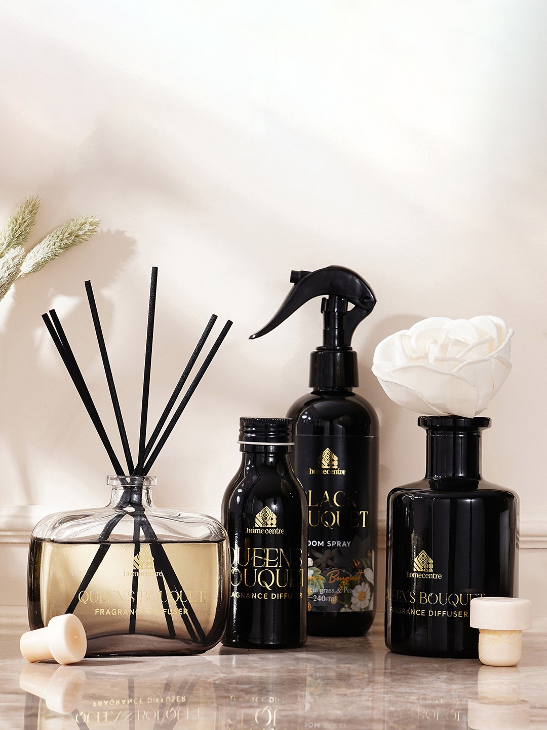 

Home Centre Enchanted Black Bouquet Aroma Diffuser Set