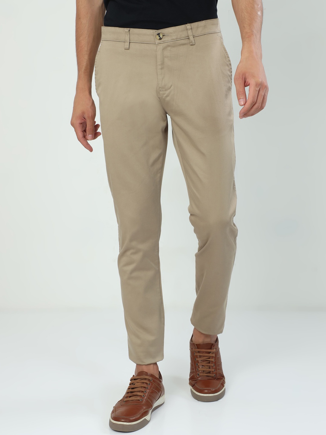 

Classic Polo Men Moderate Fit Cotton Trousers, Khaki