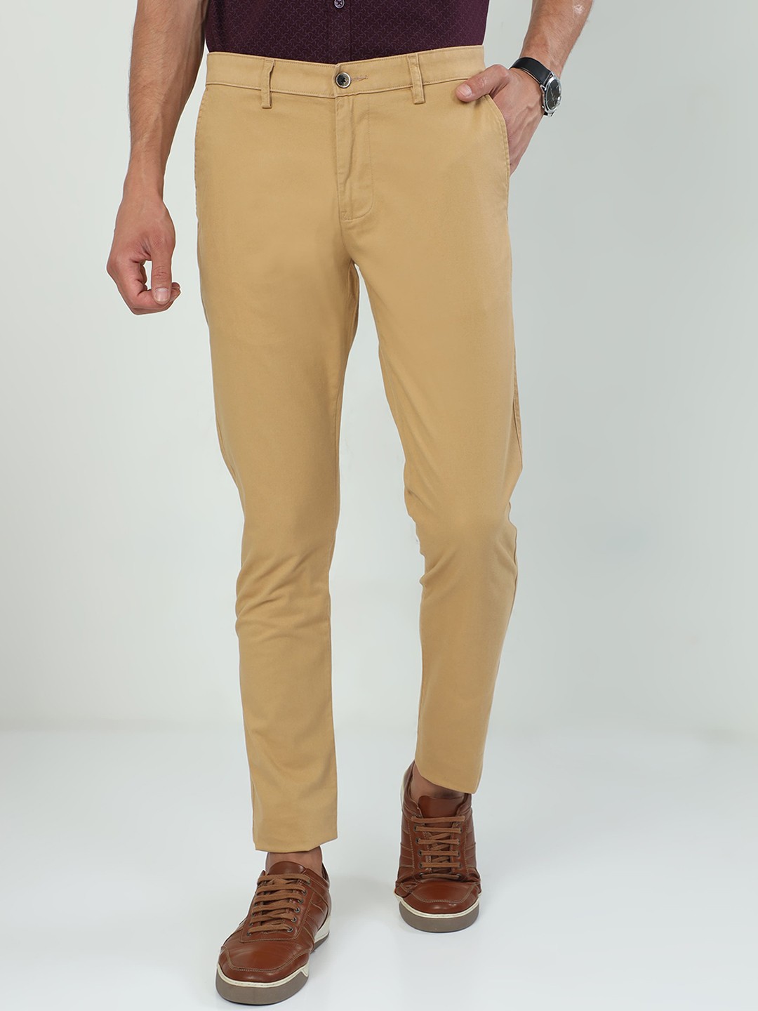 

Classic Polo Men Mid-Rise Cotton Chinos, Khaki