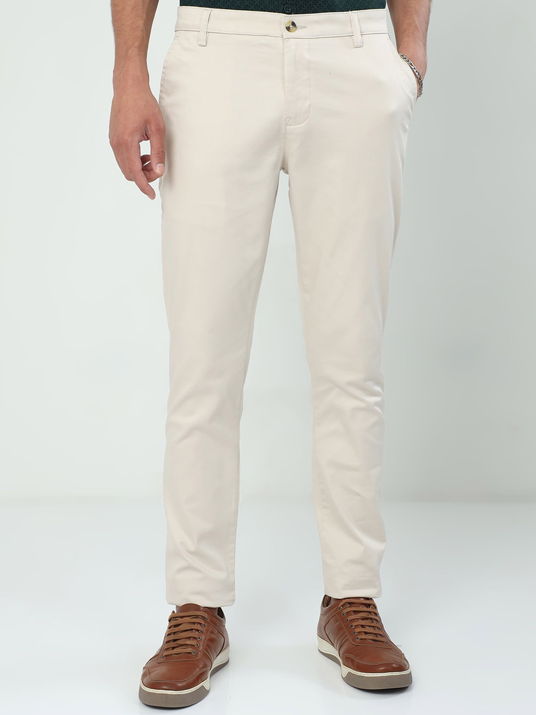 

Classic Polo Men Mid-Rise Cotton Chinos, Cream