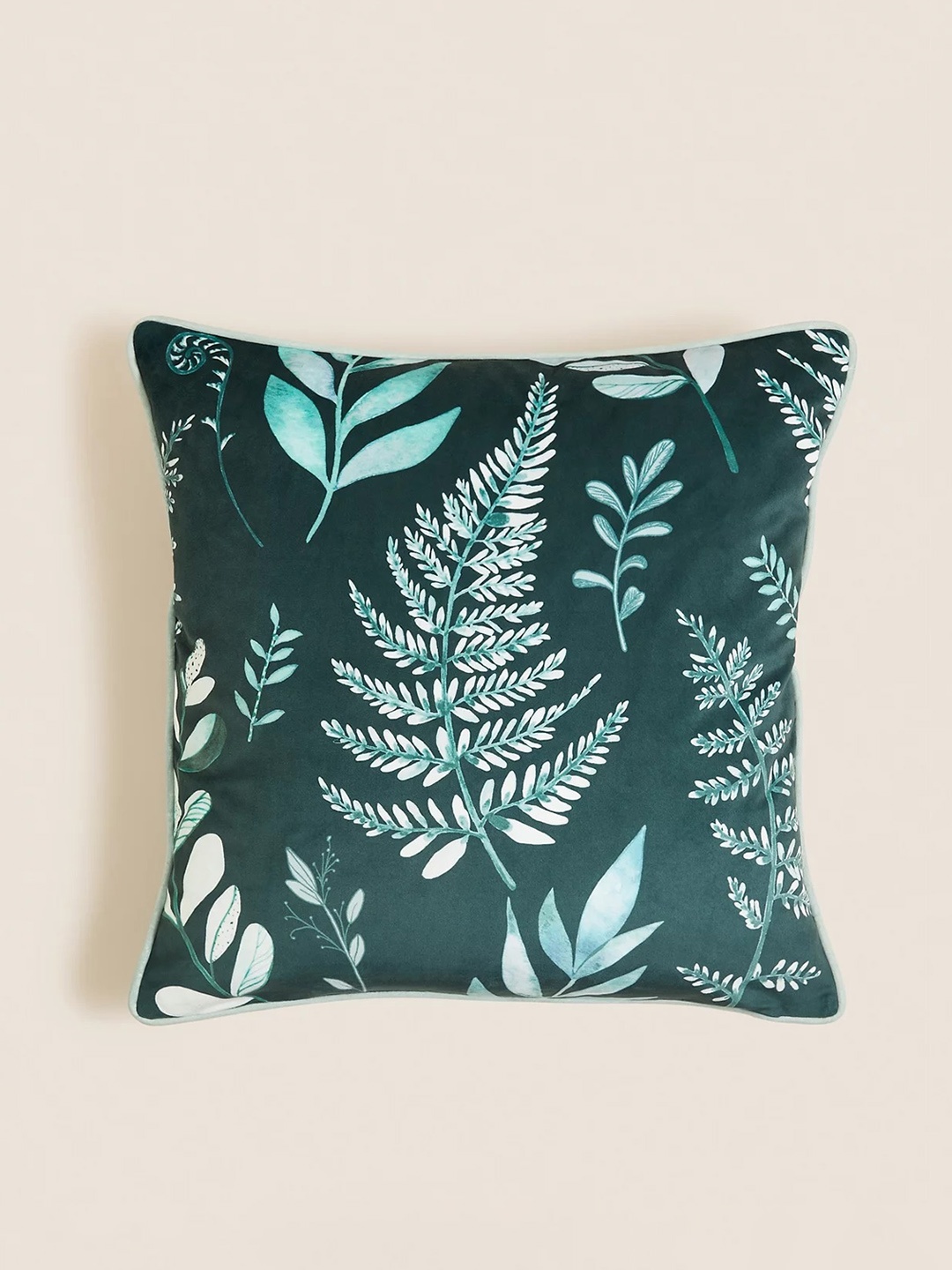 

Marks & Spencer Green Printed Polyester Filled Cushion