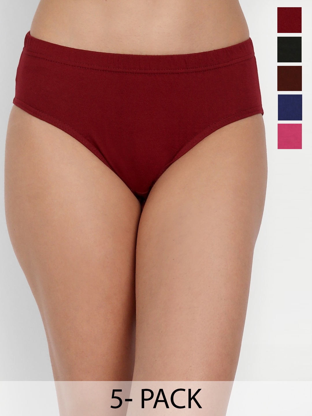 

T.T. Pearl Pure Cotton Pack Of 5 Assorted Anti Microbial Briefs P_PLN_PANTY_PO5_SET2_80