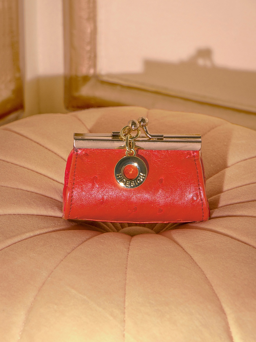 

Hidesign Leather Purse Clutch, Red