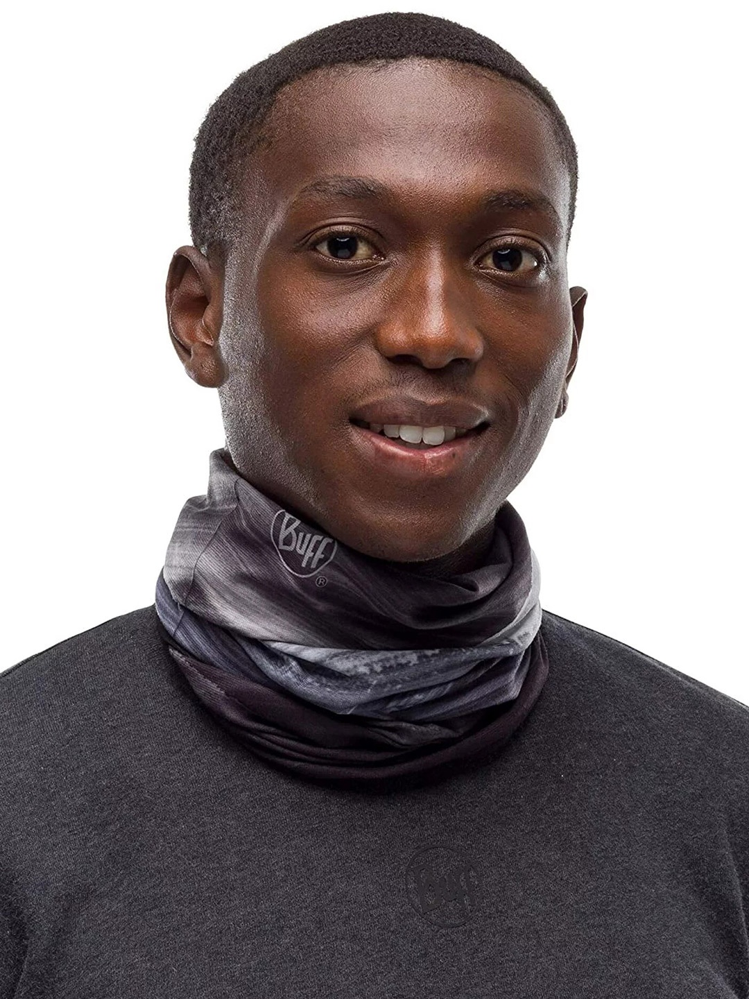 

Original Buff SA Unisex Abstract Printed Scarf, Black