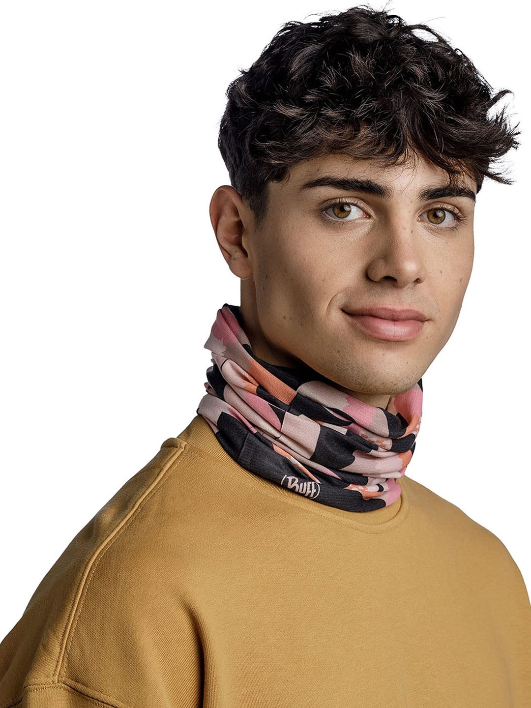 

Original Buff SA Unisex Abstract Printed Scarf, Black