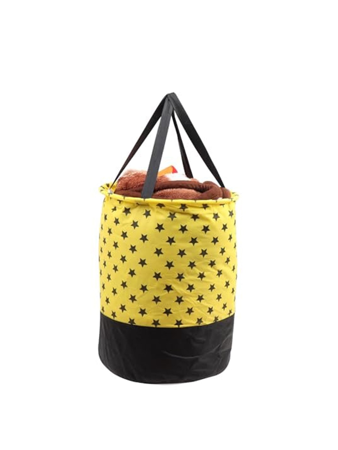

Perpetual Brown & Yellow Printed Waterproof Flodable Laundry Bag