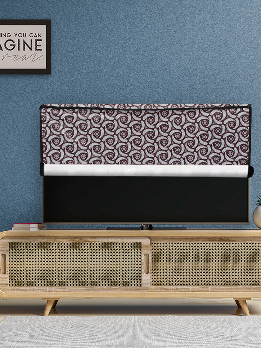 

DREAM CARE Grey & Black Printed Waterproof LED TV Cover - 42 Inch