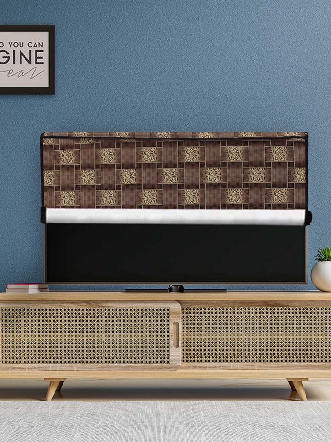 

DREAM CARE Brown Printed Waterproof TV Cover - 32 Inch