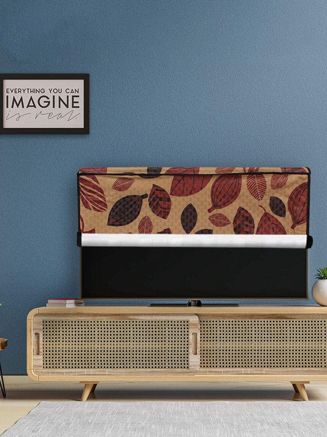 

DREAM CARE Transparent & Printed Flap Waterproof LED TV Protector - 43 Inch, Brown