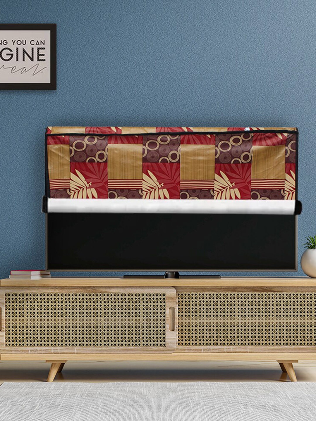 

DREAM CARE Beige & Brown Printed PVC Waterproof Flap LED TV Cover - 49 Inch