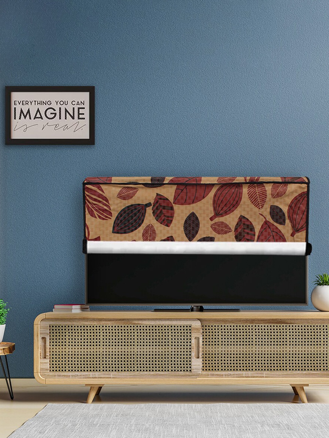 

DREAM CARE Transparent & Printed Flap Waterproof LED TV Protector - 40 Inch, Beige