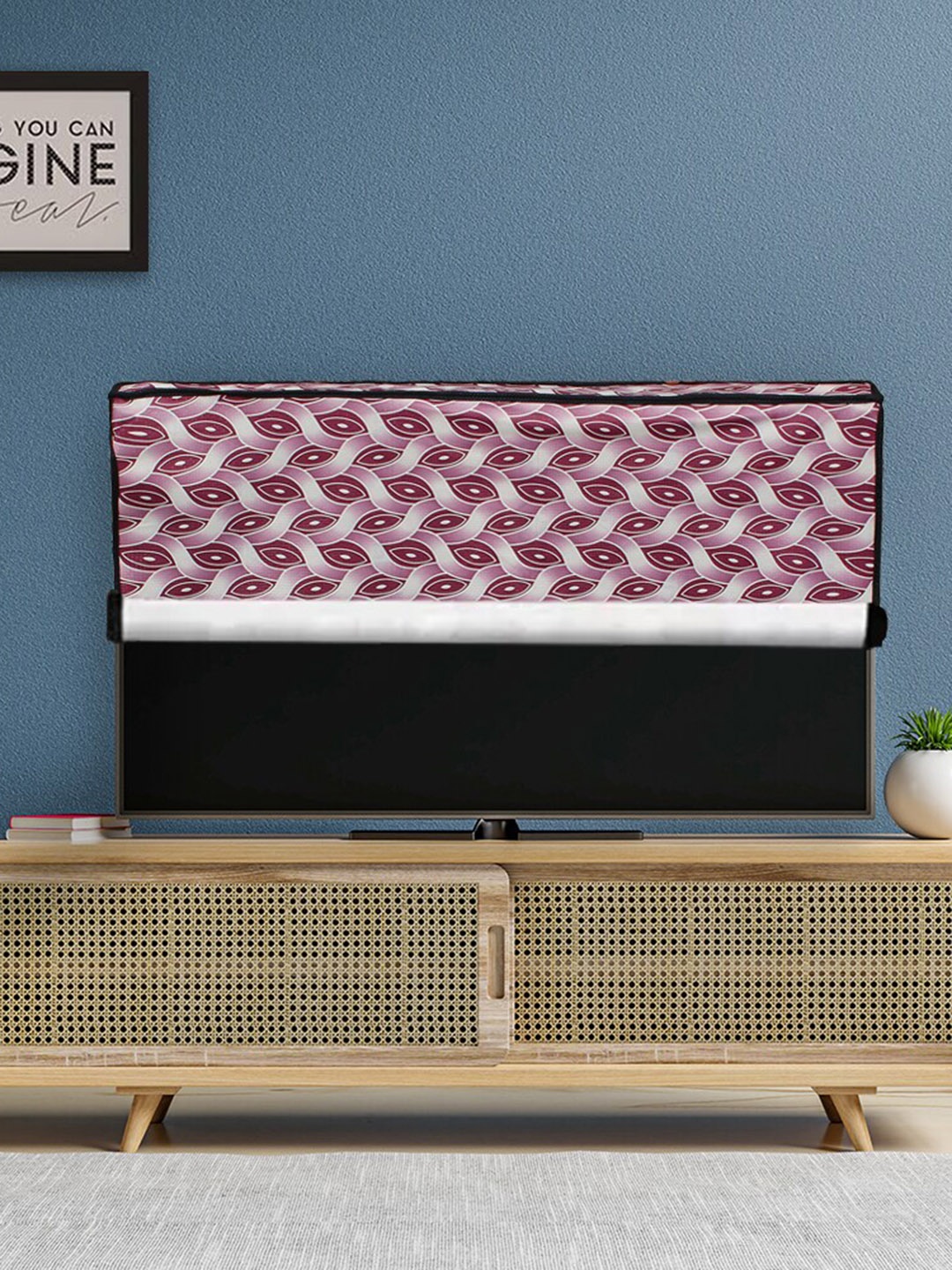 

DREAM CARE White & Pink Transparent & Printed Waterproof LED TV Protector - 42 Inch