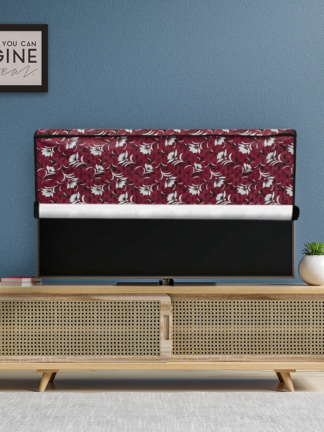 

DREAM CARE Magenta & White Transparent & Printed Waterproof LED TV Protector - 42 Inch