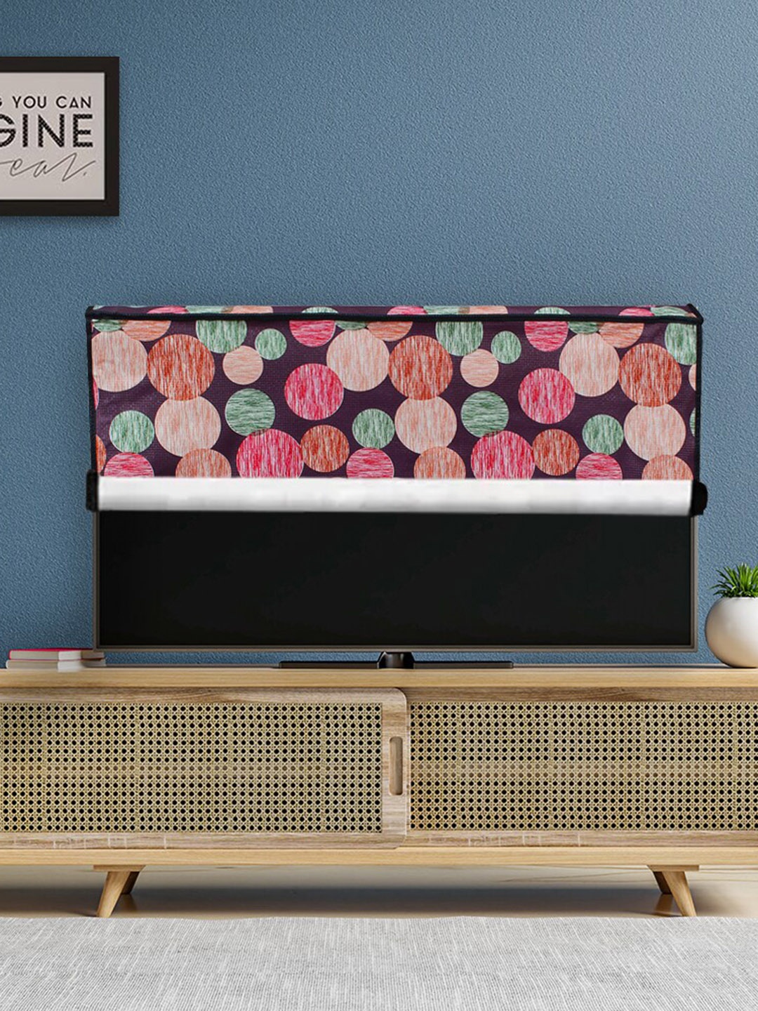 

DREAM CARE Purple & Pink Transparent & Printed Waterproof LED TV Protector - 49 Inch