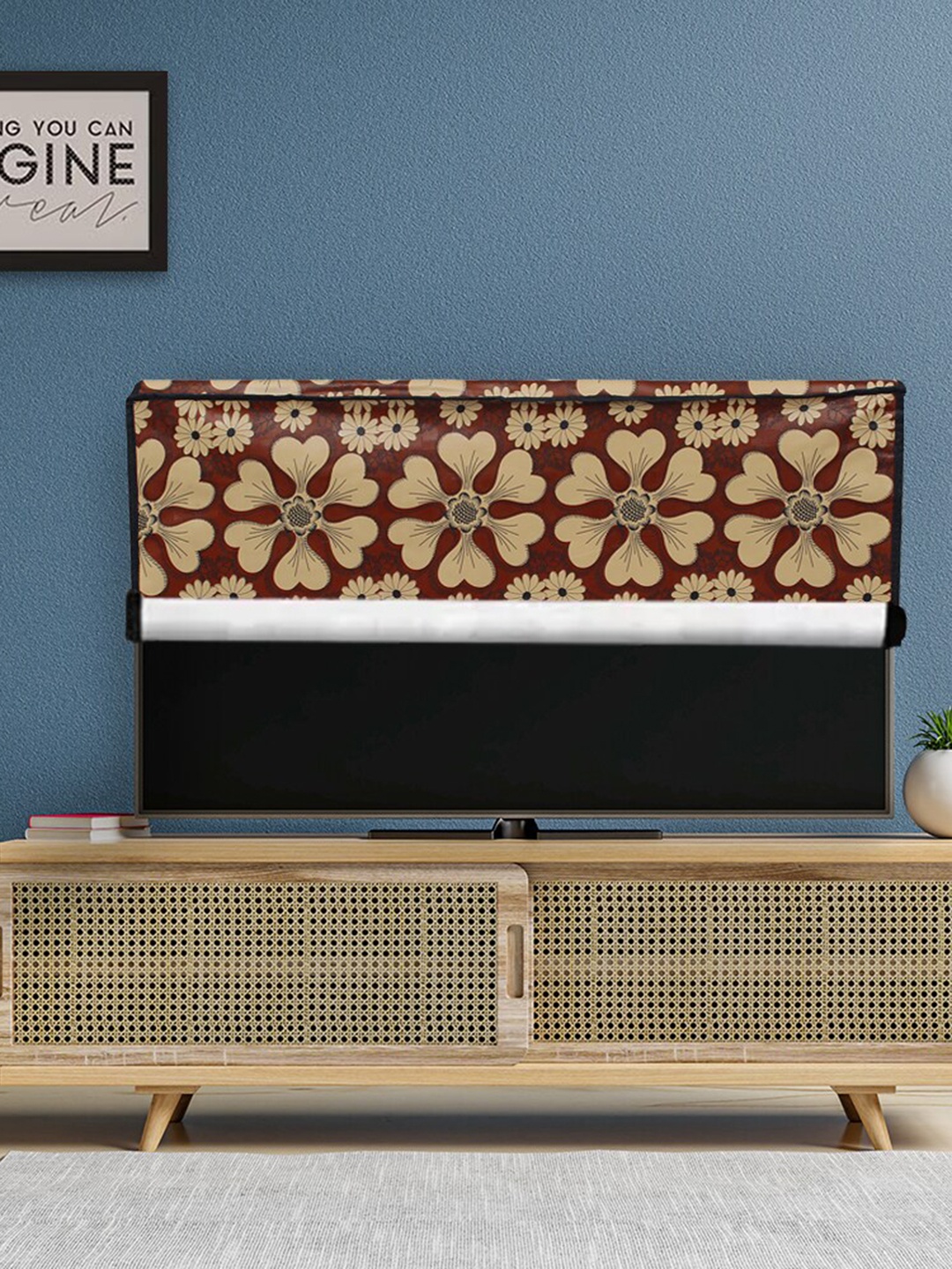 

DREAM CARE Brown & Red Transparent & Printed Waterproof LED TV Protector - 26 Inch