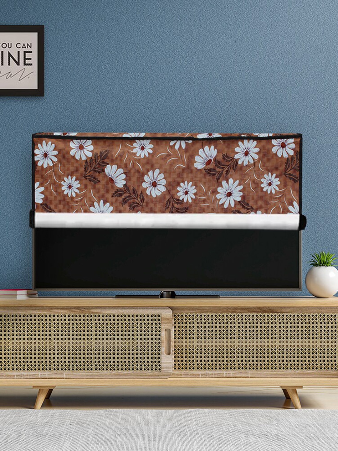 

DREAM CARE Brown & White Transparent & Printed Waterproof LED TV Protector - 65 Inch