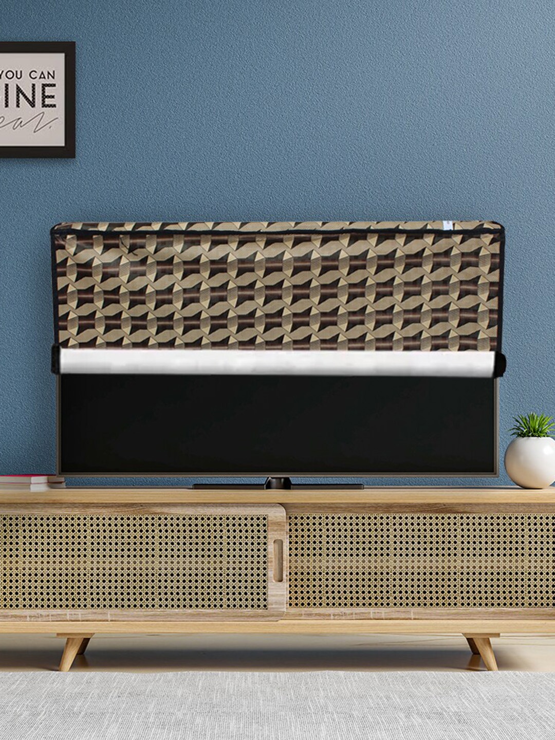

DREAM CARE Transparent & Printed Flap Waterproof LED TV Protector - 42 Inch, Brown