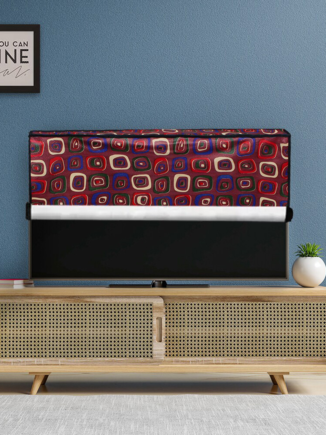 

DREAM CARE Red Transparent & Printed Flap 65 Inch Waterproof LED TV Protector