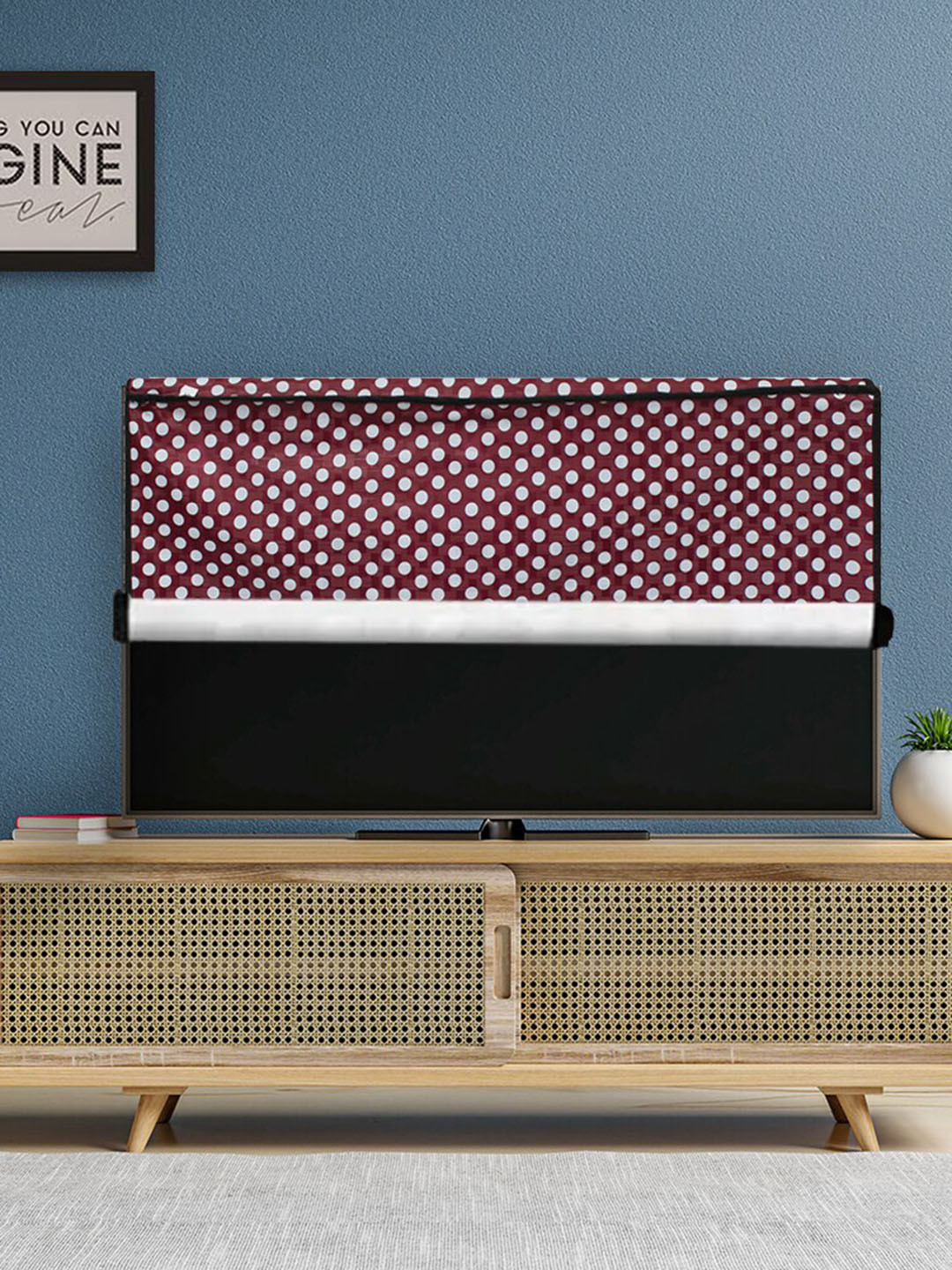 

DREAM CARE Transparent & Printed Flap 24 Inch Waterproof LED TV Protector, Purple