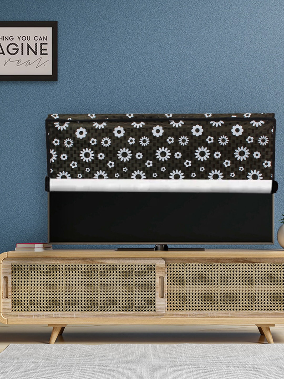 

DREAM CARE Grey & White Transparent & Printed Flap 40 Inch Waterproof LED TV Protector