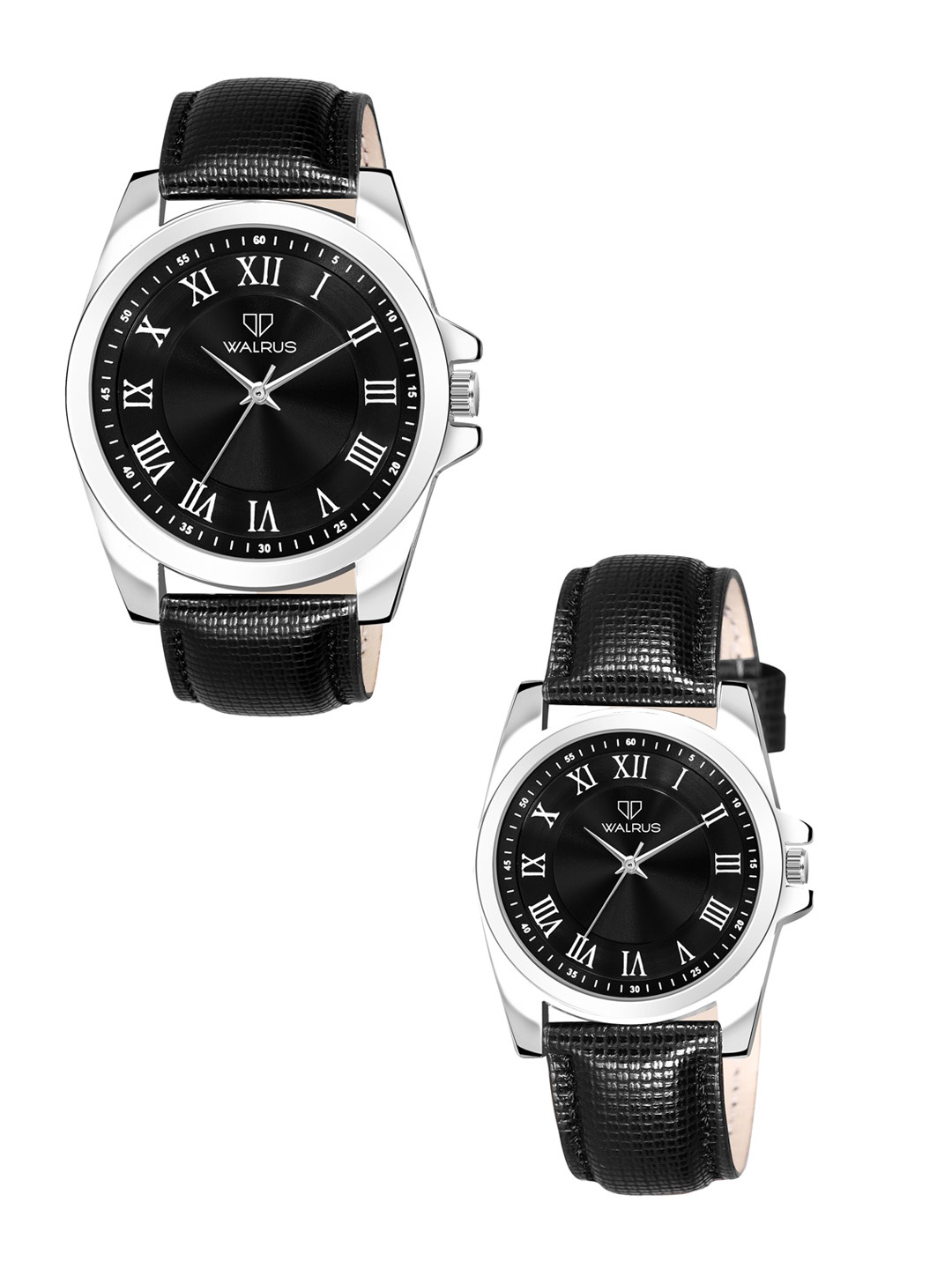 

Walrus Unisex Brass Dial & Straps Analogue Watch WWTP-OPUS-V-020207, Black
