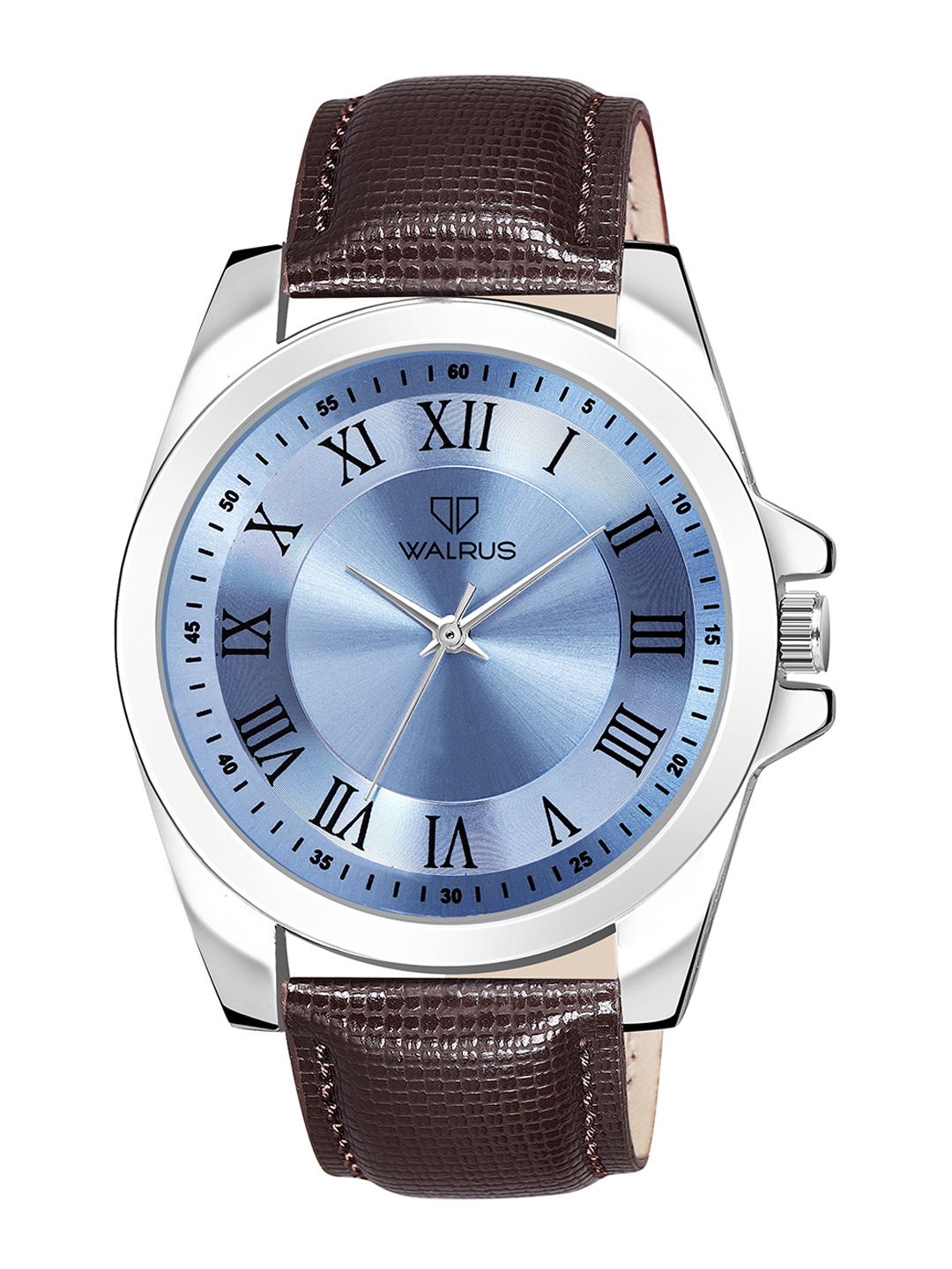 

Walrus Men Brass Embellished Dial & Brown Straps Analogue Watch WWTM-OPUS-V-030907, Blue