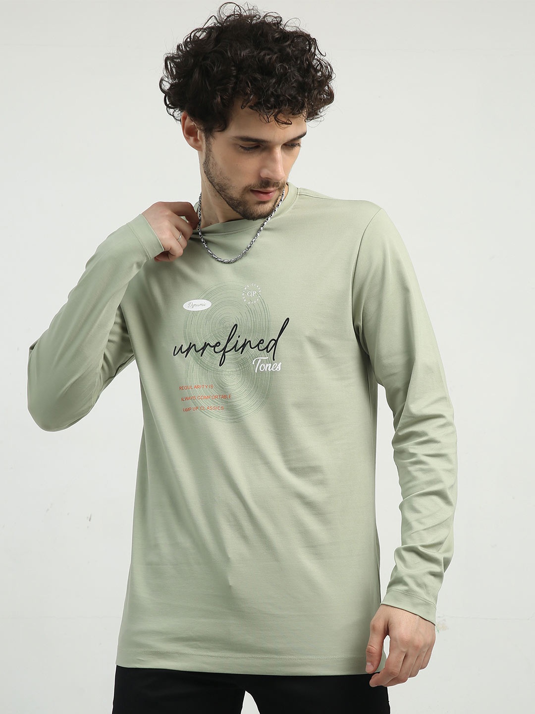 

Classic Polo Typography Printed Cotton Slim Fit T-shirt, Olive