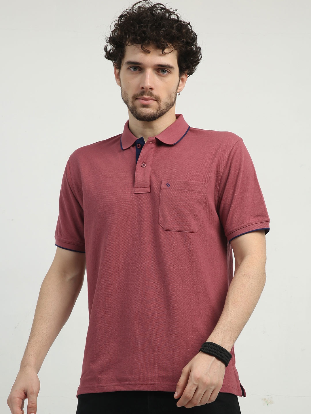 

Classic Polo Short Sleeves Cotton T-Shirt, Burgundy