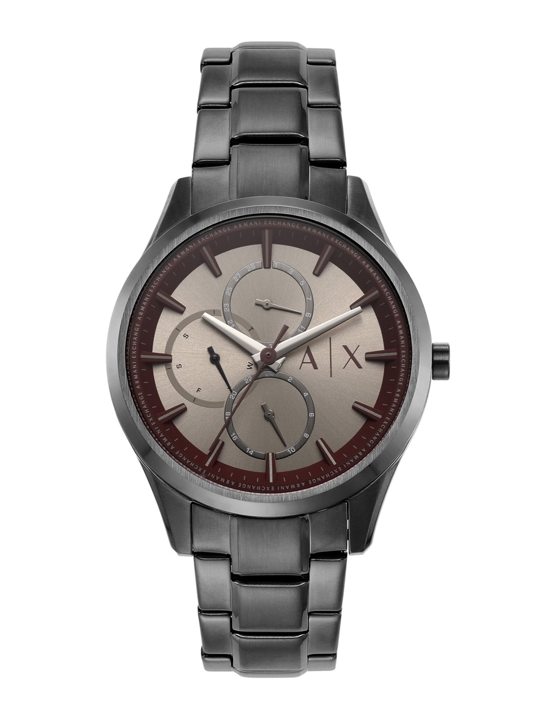 

Armani Exchange Men Stainless Steel Bracelet Style Analogue Multi Function Watch AX1877, Grey