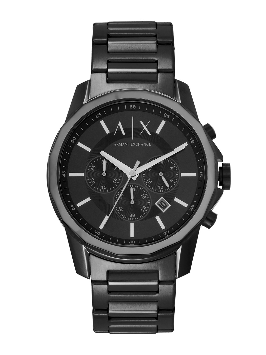 

Armani Exchange Men Dial & Stainless Steel Bracelet Style Straps Analogue Watch AX7153SET, Black