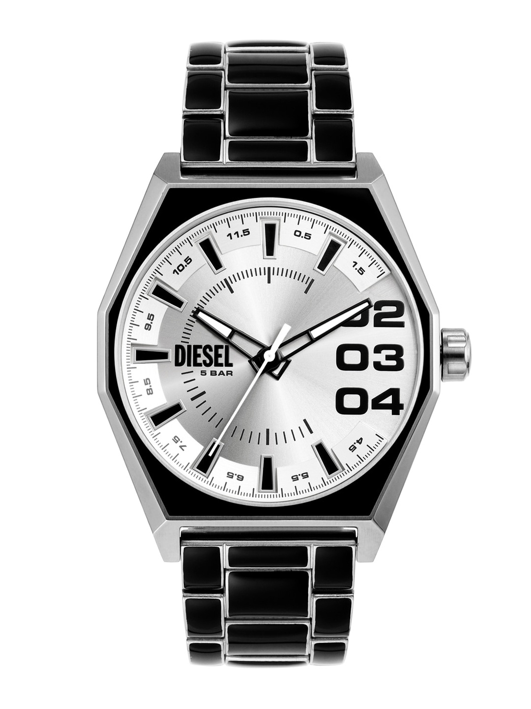 

DIESEL Men Stainless Steel Bracelet Style Straps Analogue Watch DZ2195, Black